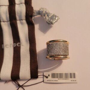 Henri Bendel Gold Pave Luxe Ring